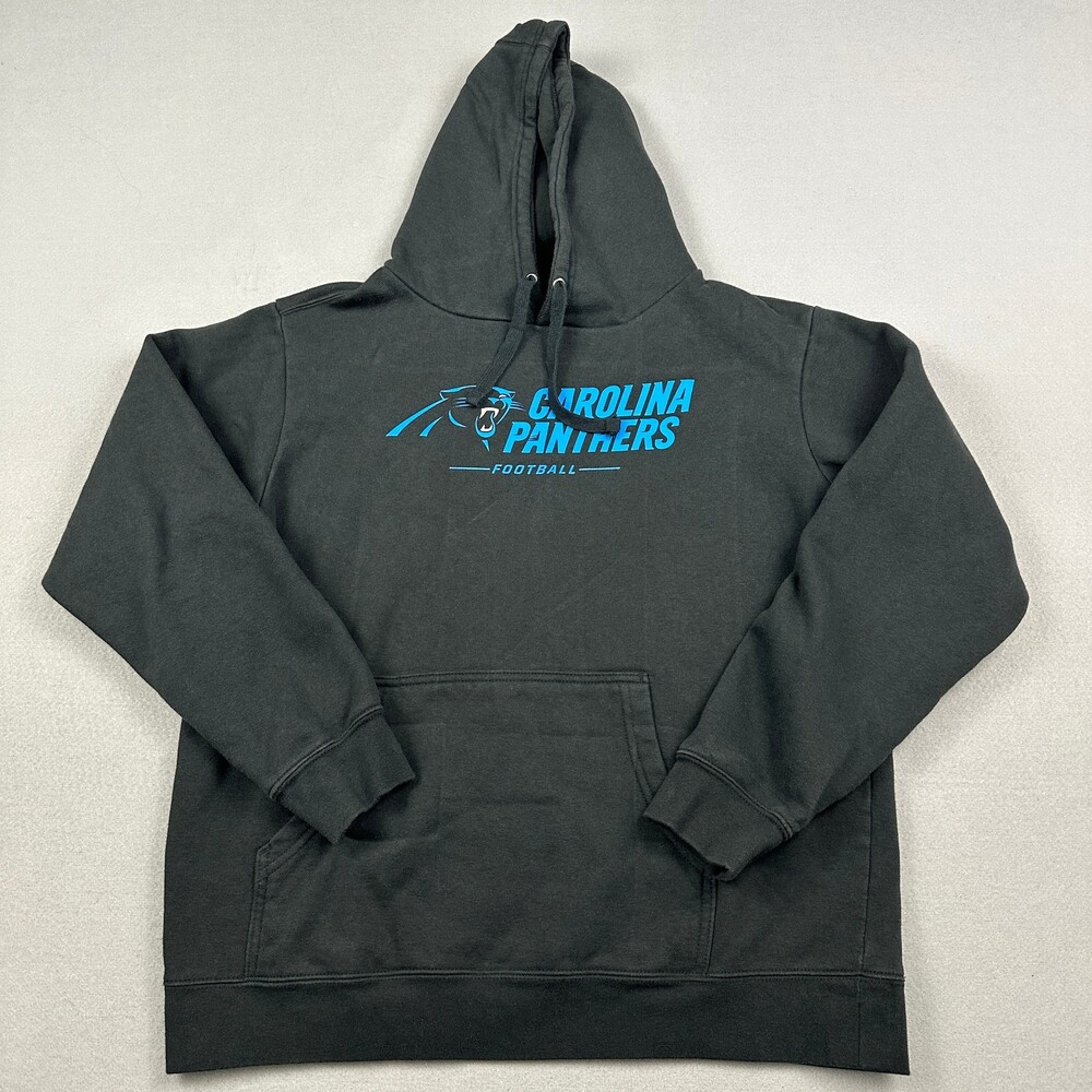 Carolina Panthers Hoodie Men Large Black NFL Pro Line Fanatics Football Pullover